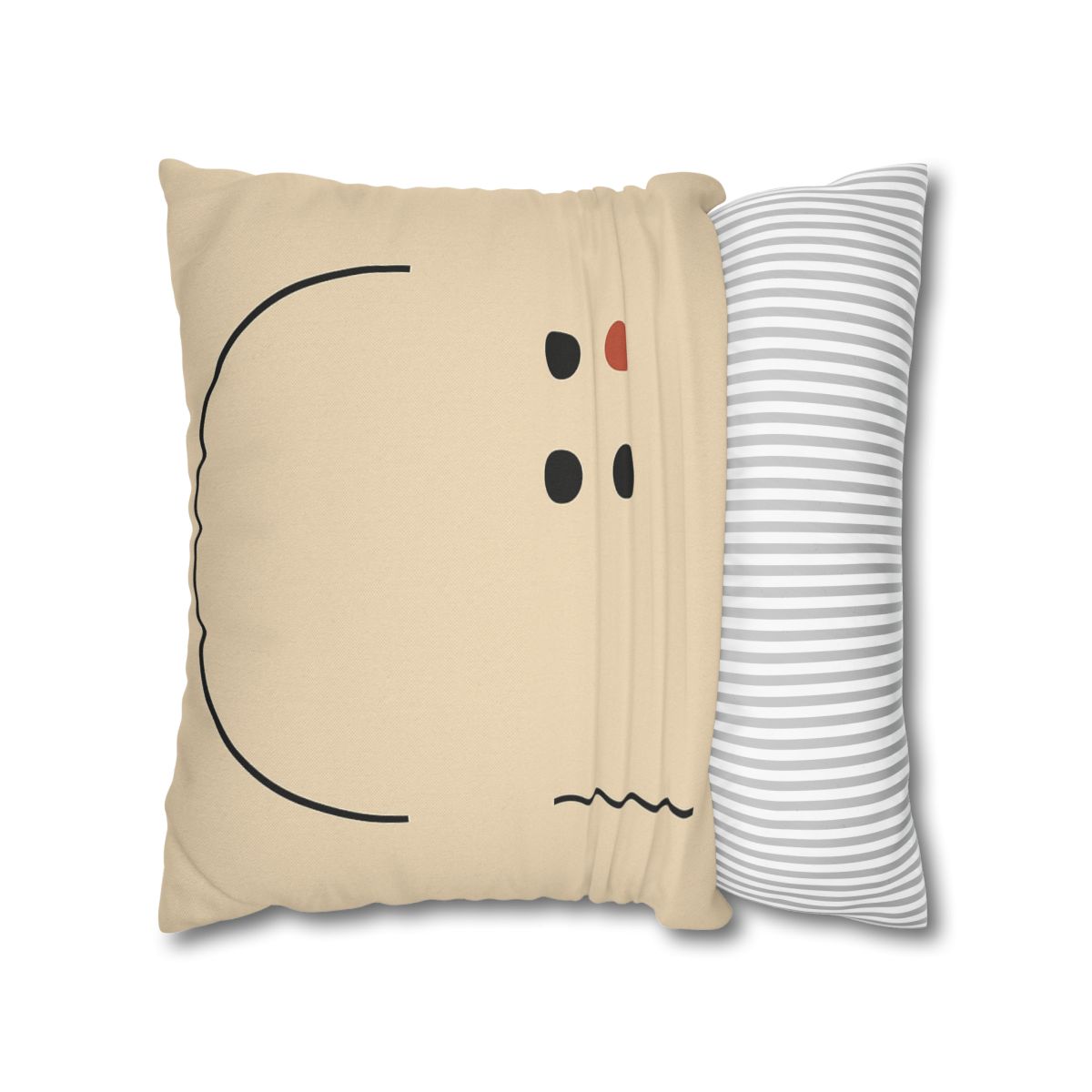 Partial Arc Window Over Dot Grid trendy patterned pillow cases