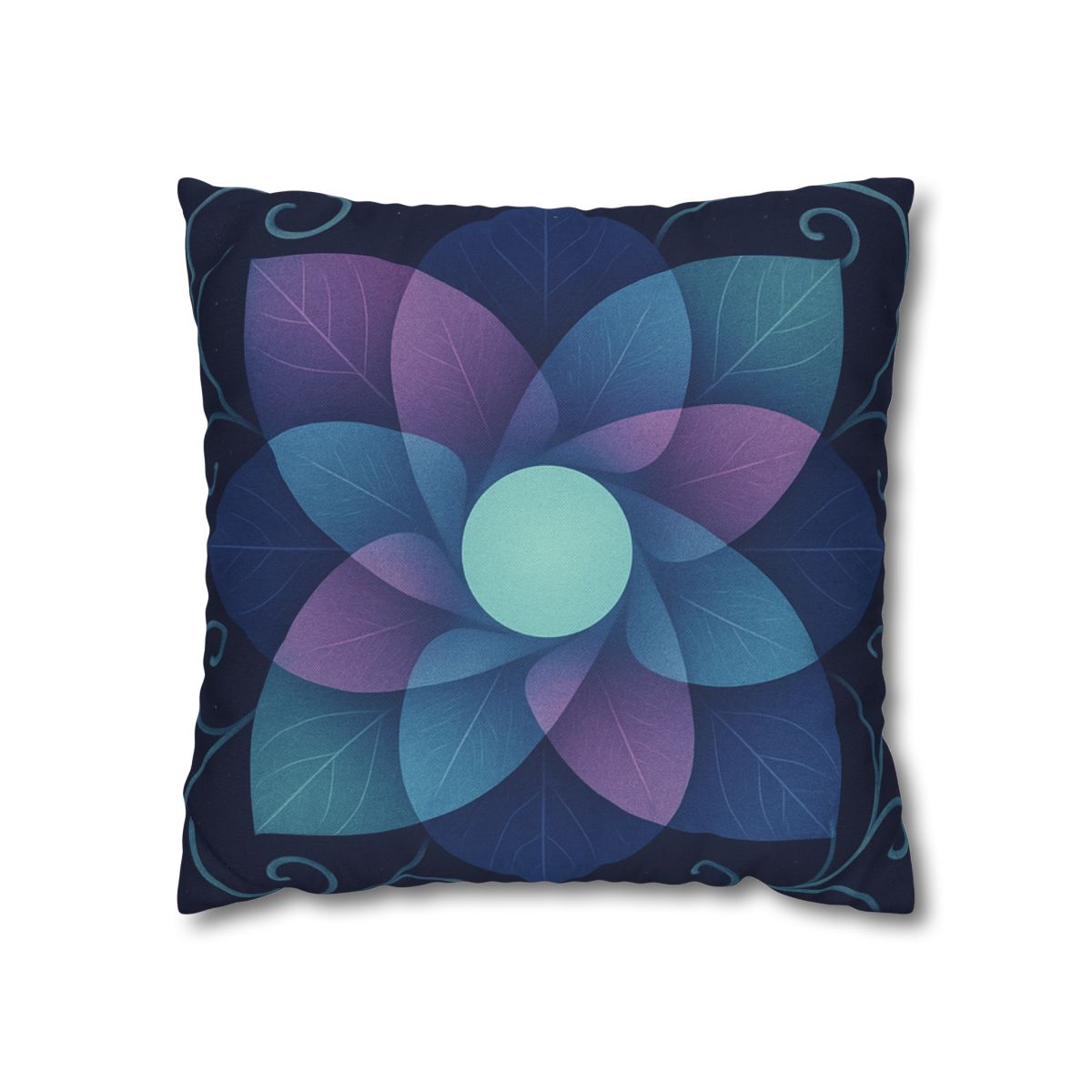Petal Aperture Kaleidoscope soft cotton pillow cases