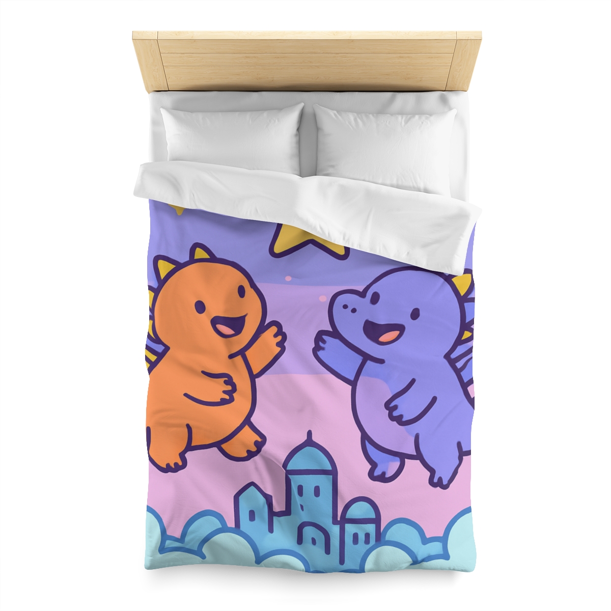 Starlight Cloud City Dragons warm winter duvets