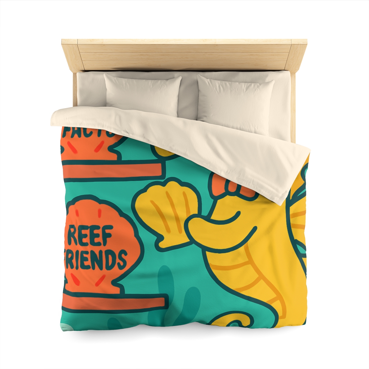 Underwater Library Of The Seahorse Librarian stylish duvet covers