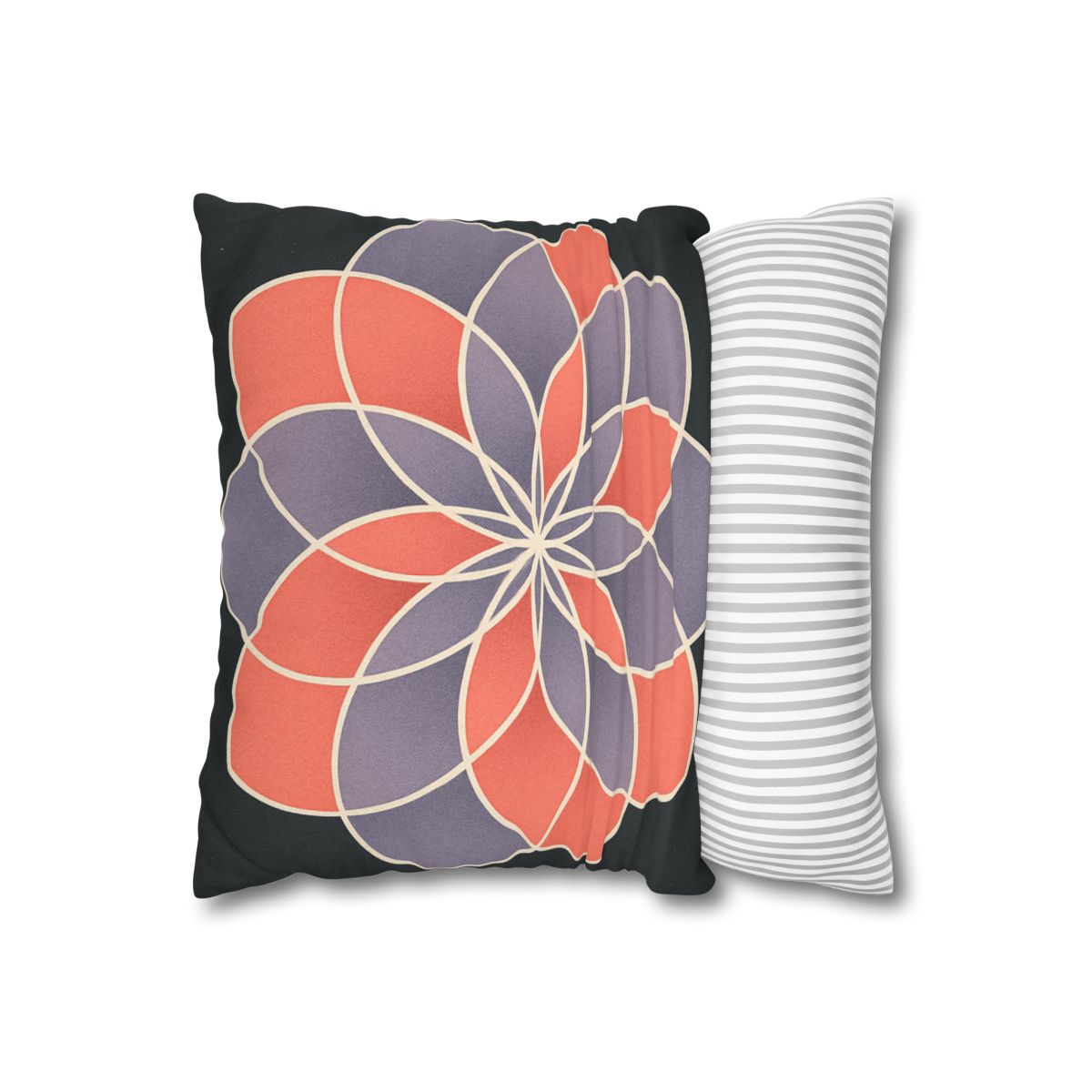 Petal Prism Overlap soft cotton pillow cases