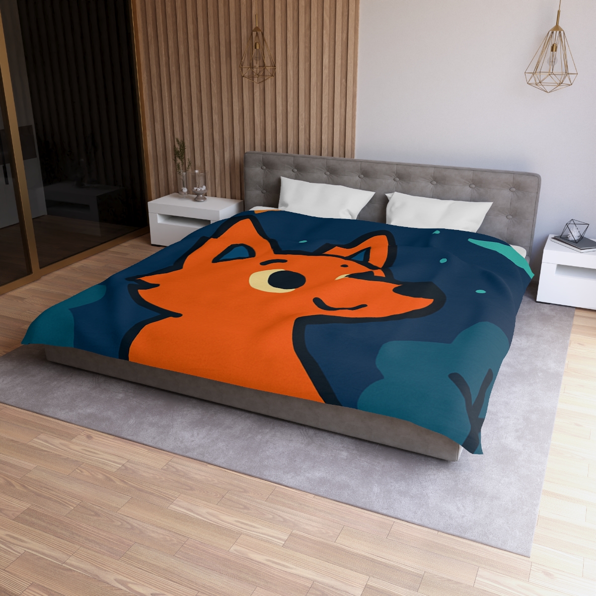Starlight Forest Fox custom duvets
