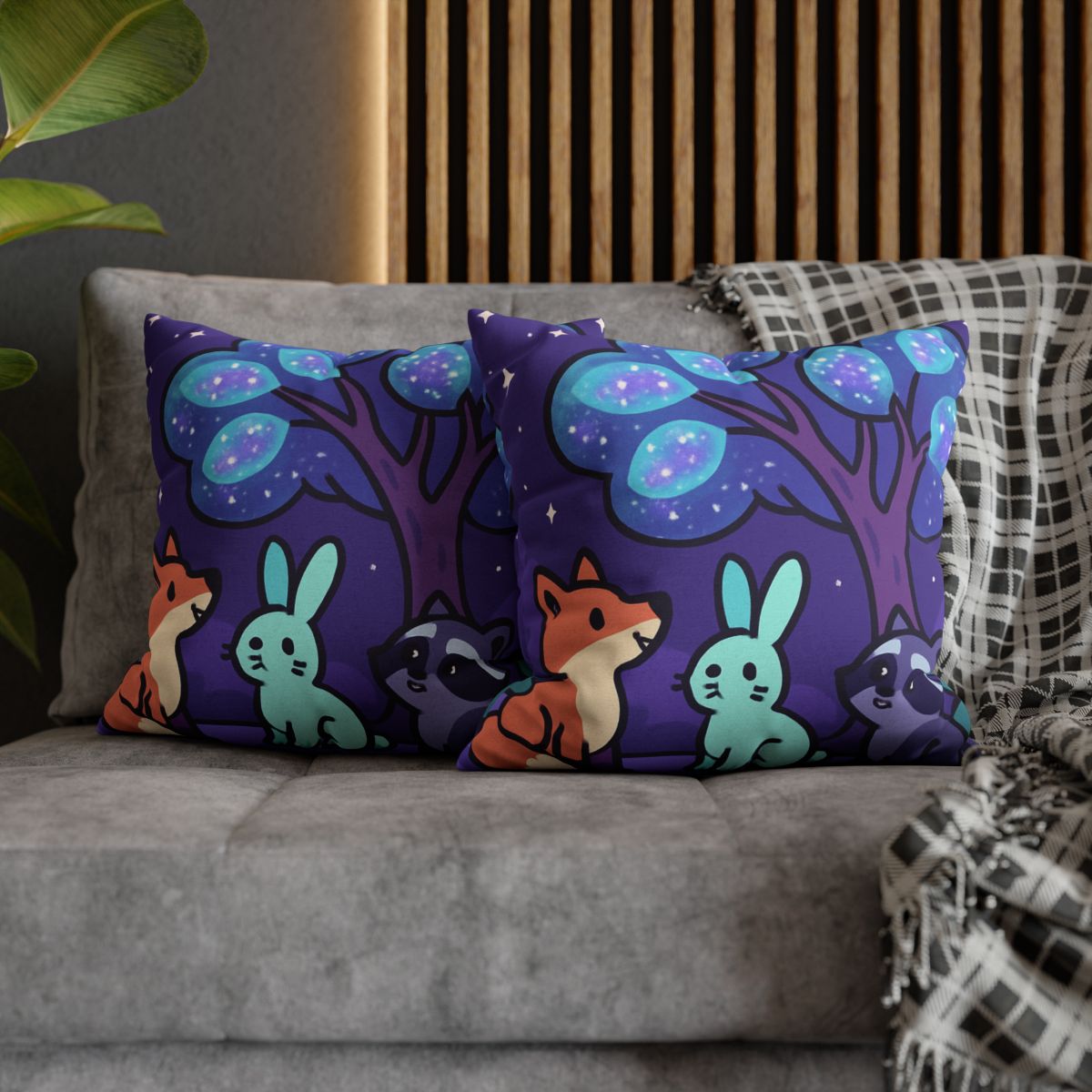 Nebula Forest Friends trendy patterned pillow cases