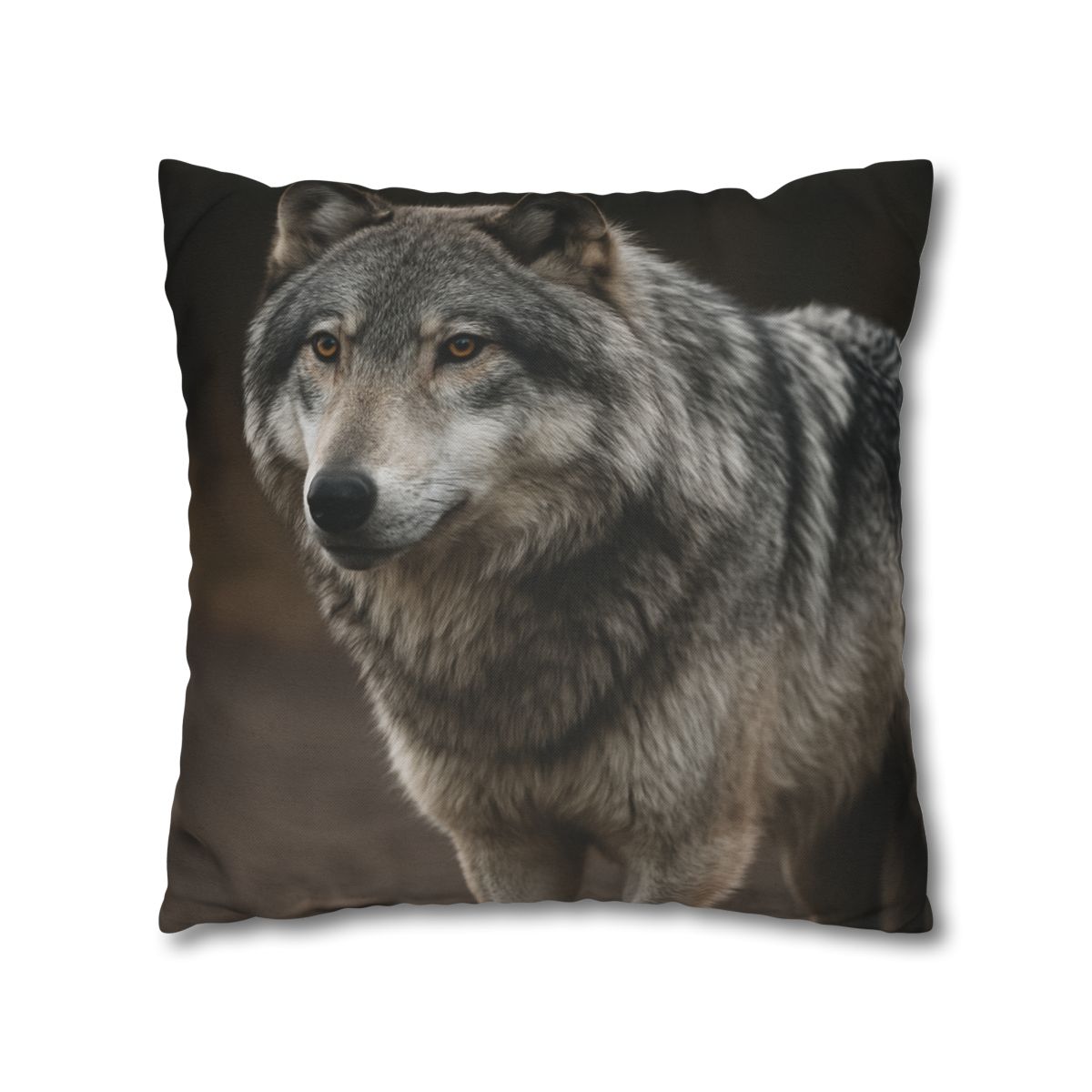 Silver Gaze Gray Wolf personalized pillow covers