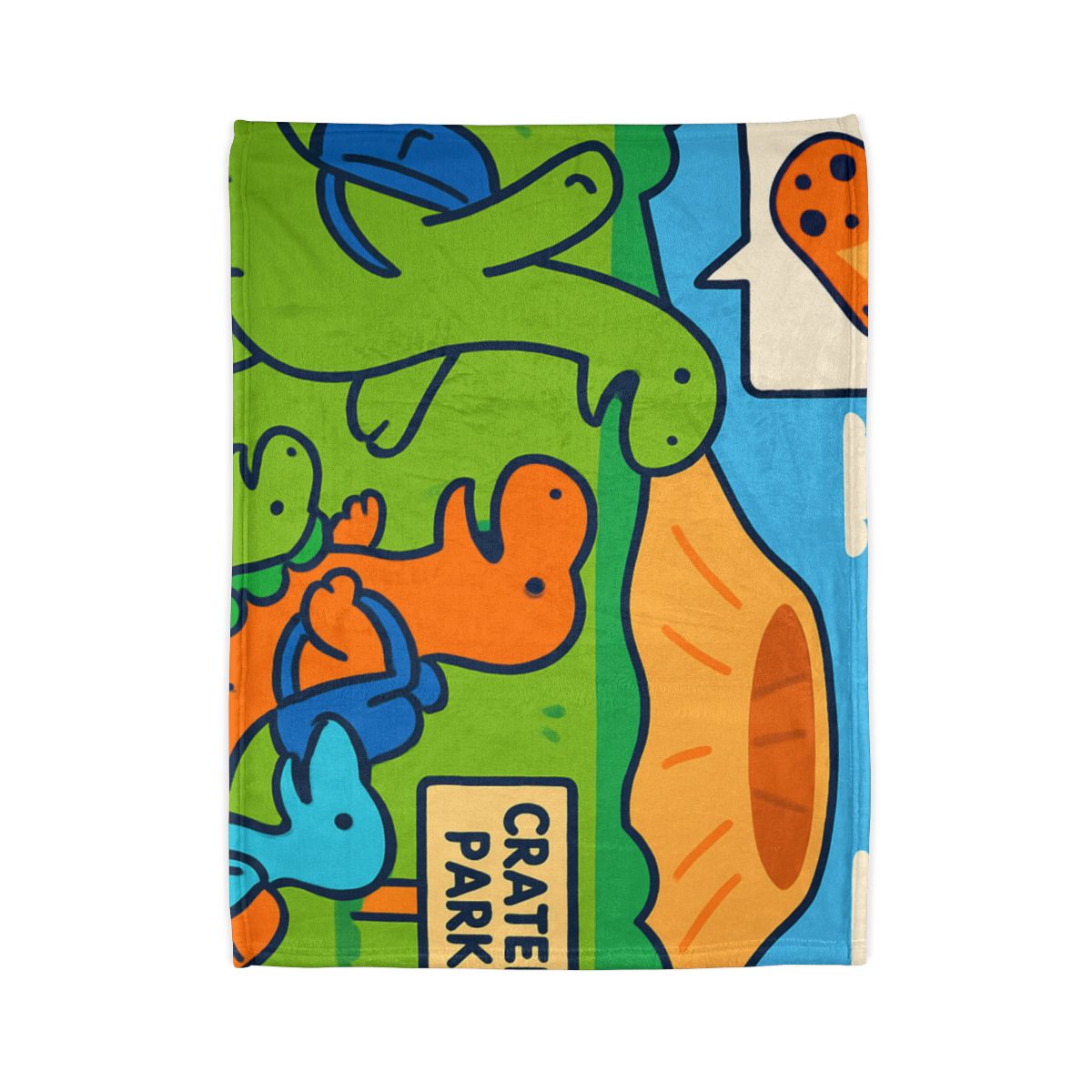 Cosmic Dino Field Trip soft fleece blankets
