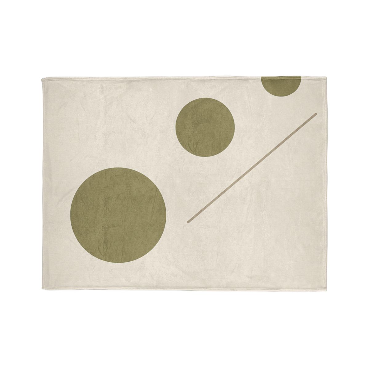 Triad Of Circles With Open Line trendy patterned blankets