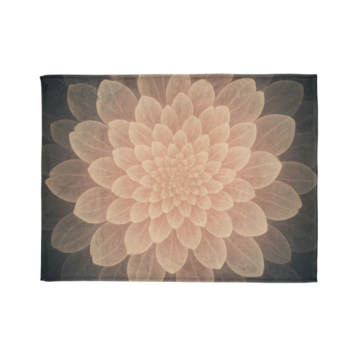 Petal Halo Fractals stylish throw blankets