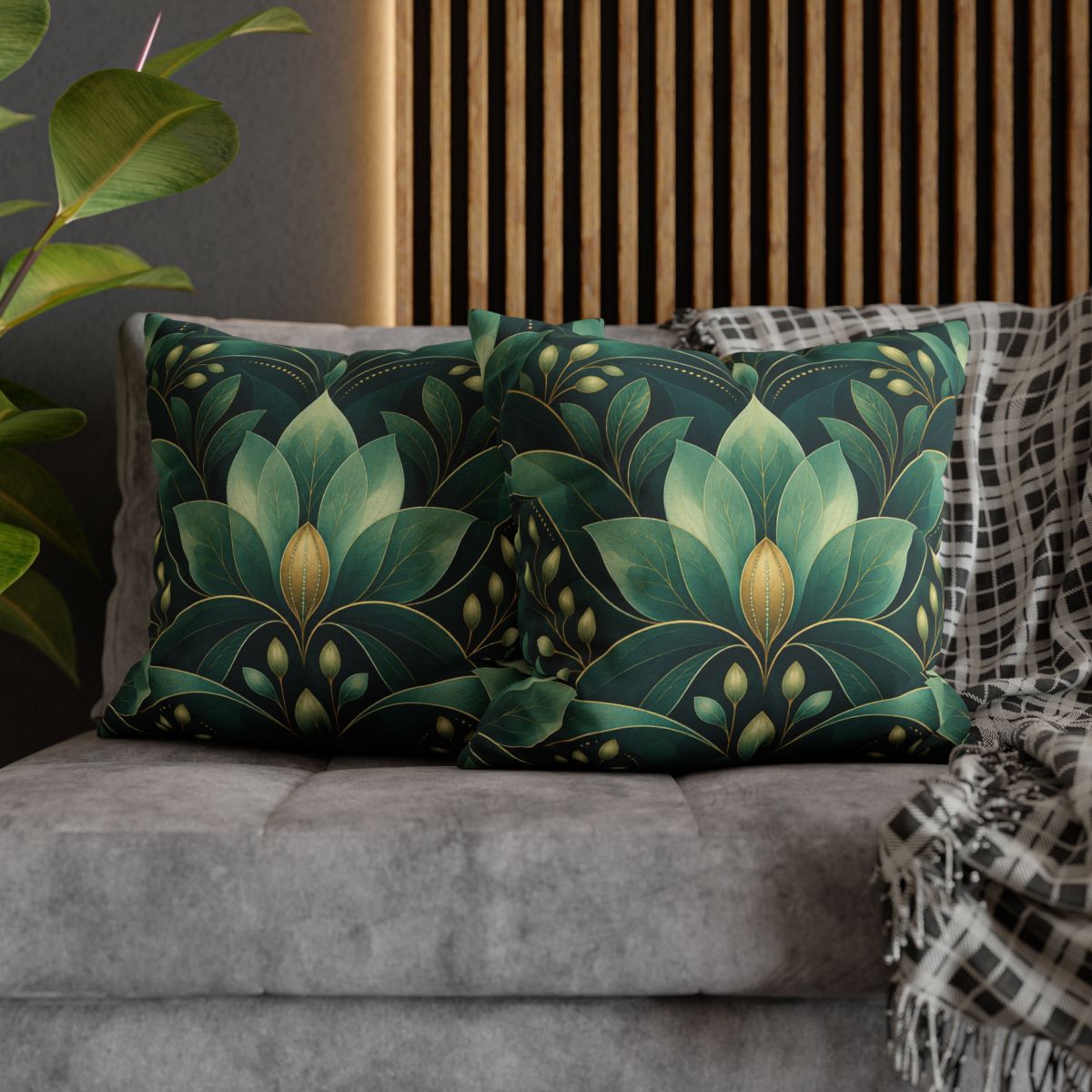 Sepal Wave Chroma trendy patterned pillow cases [AI-387dc192-a169e5498080]