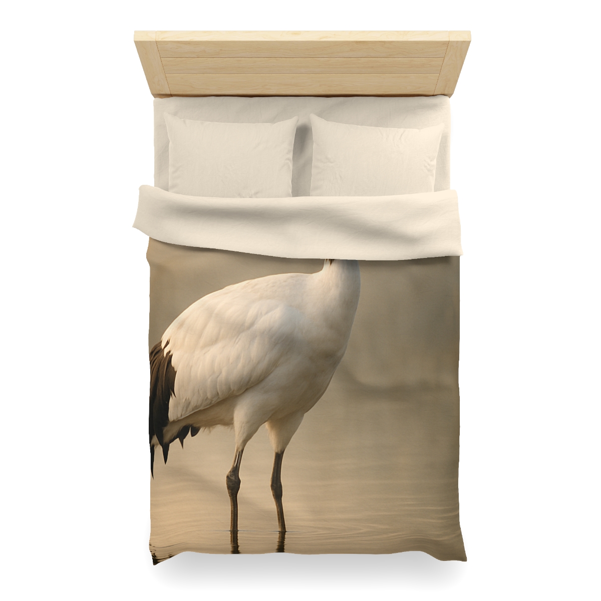 Dawn Balance Red Crowned Crane duvets for gifts