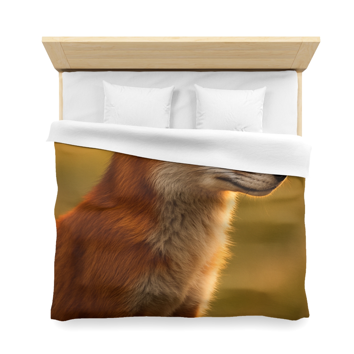 Crimson Whisper Red Fox soft comforter duvets