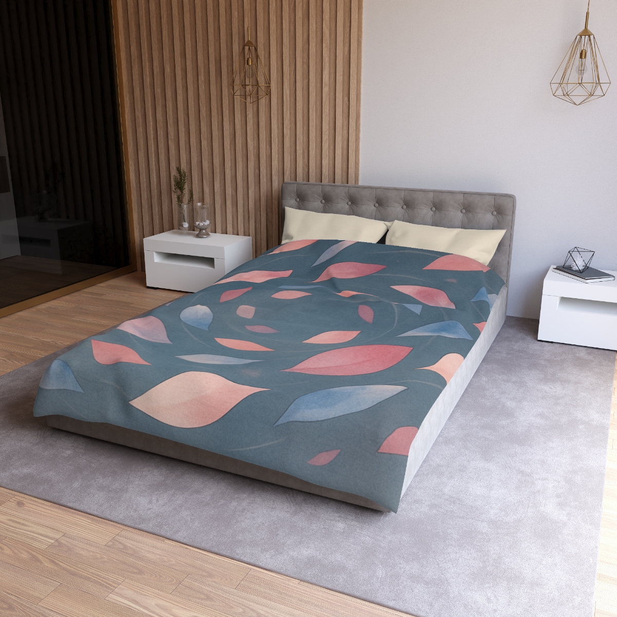 Orbiting Blossom Fragments unique patterned duvets