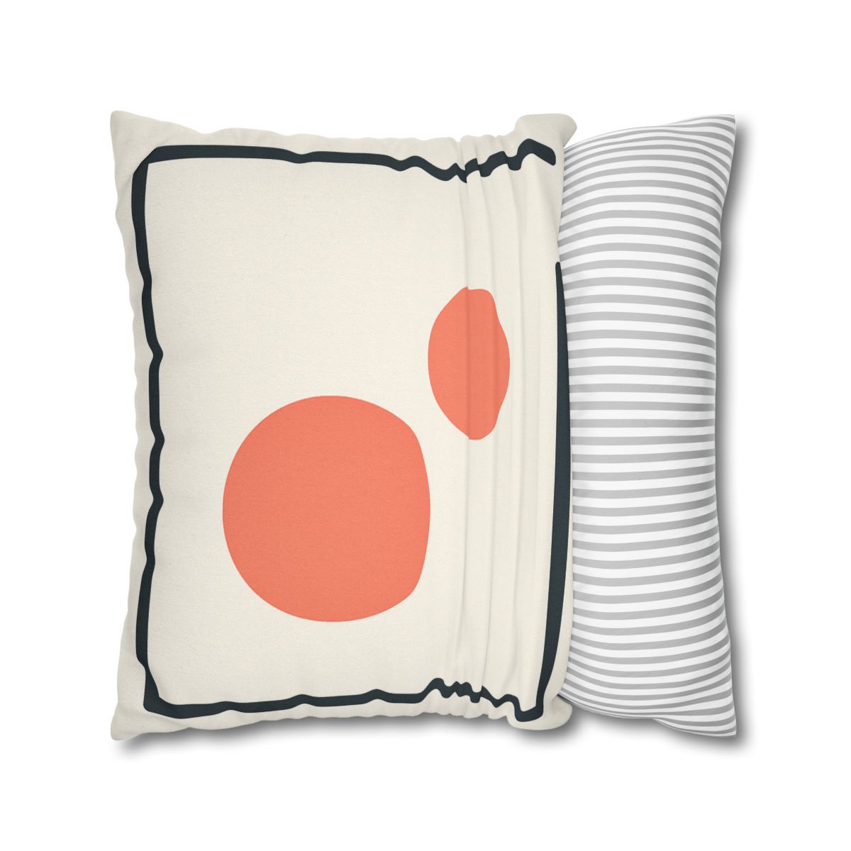 Asymmetric Frame Gap With Two Discs soft cotton pillow cases