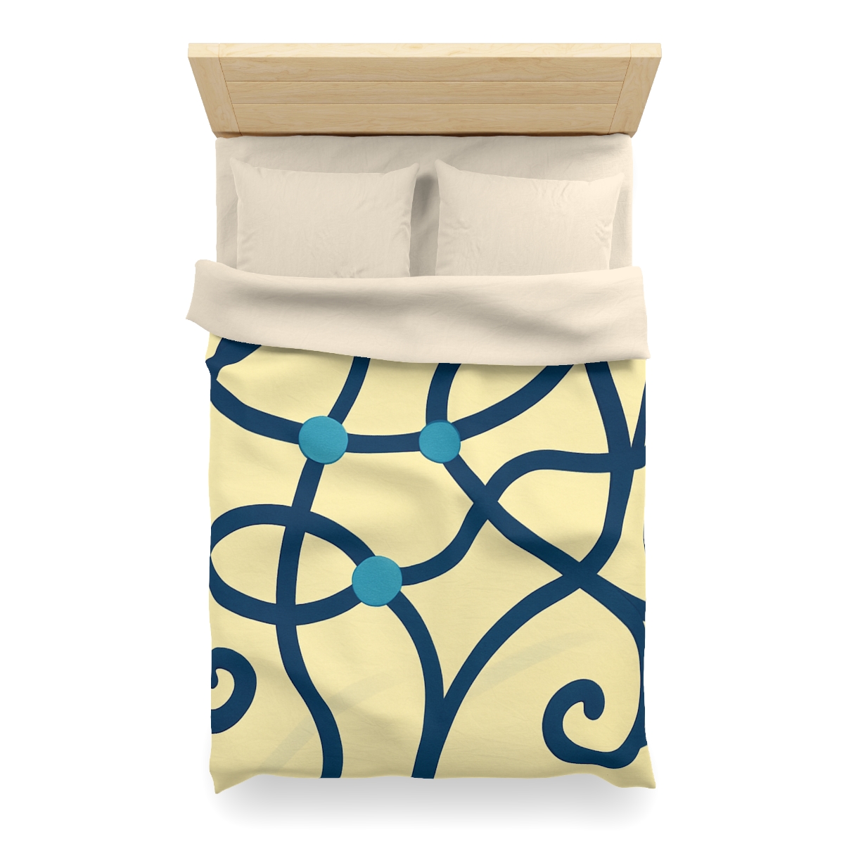 Tendril Ribbon Network unique patterned duvets