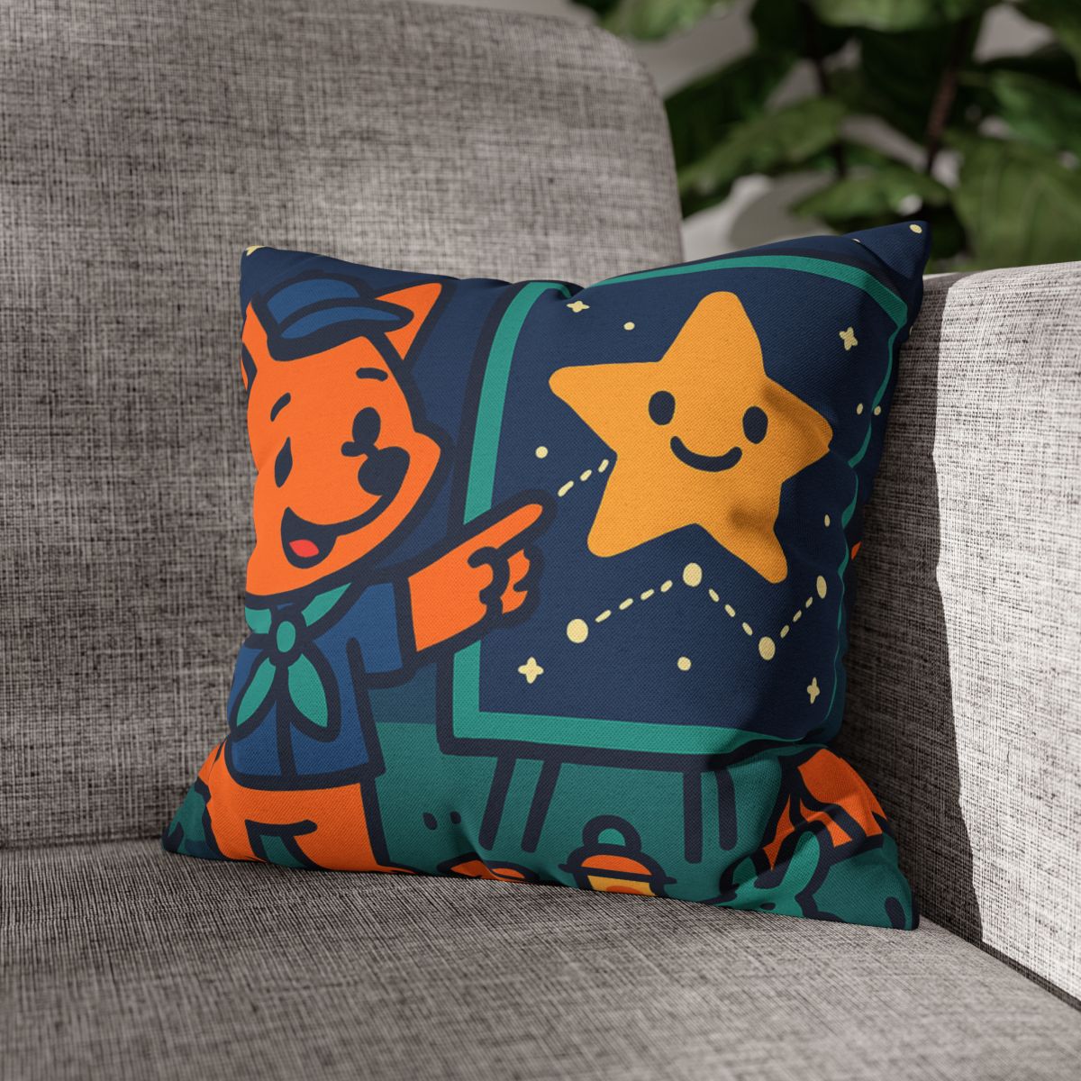 Stargazing Fox Scouts unique gift pillow cases