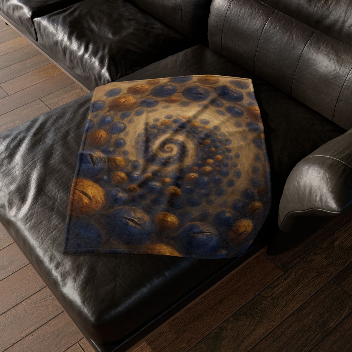 Spiral Seed Cluster decorative home blankets