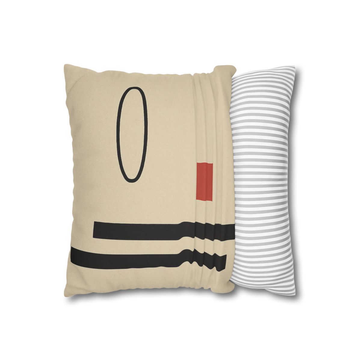 Aligned Posts With Floating Oval personalized pillow covers