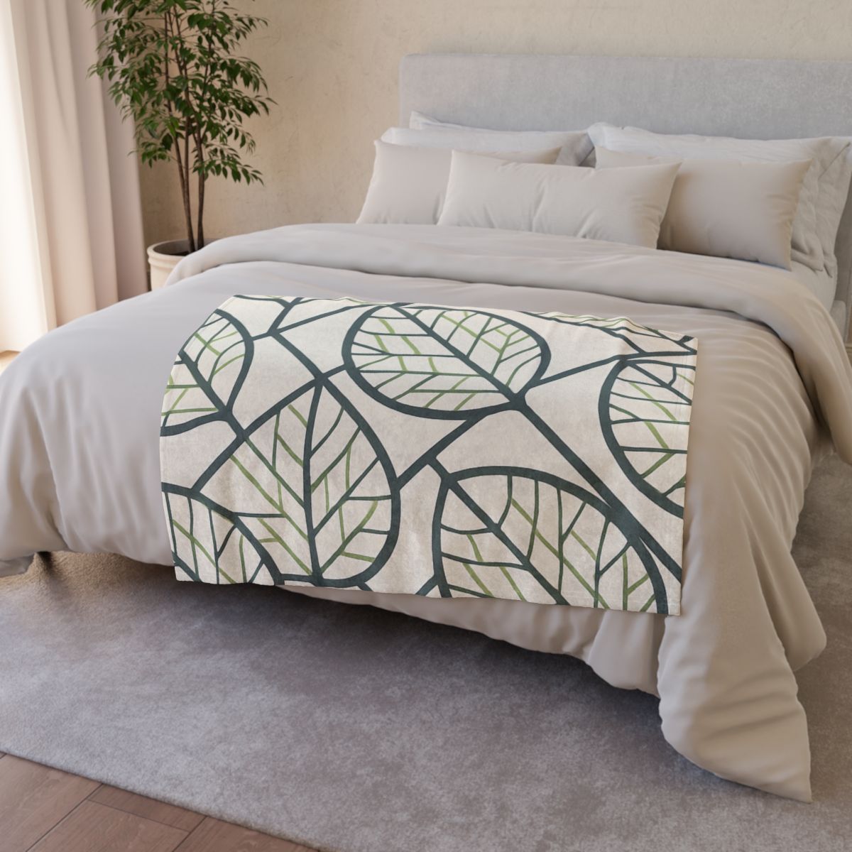 Venation Circuit Grid decorative home blankets