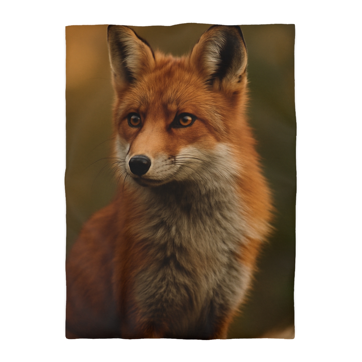 Crimson Whisper Red Fox unique patterned duvets