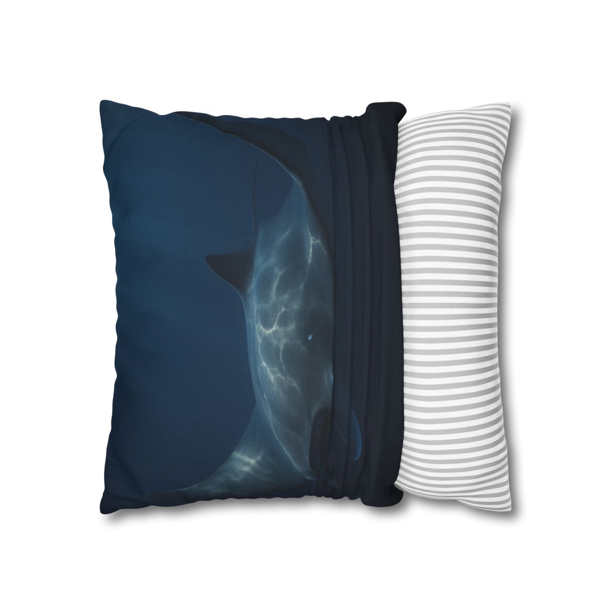 Moonlit Glide Manta Ray stylish decorative pillowcases