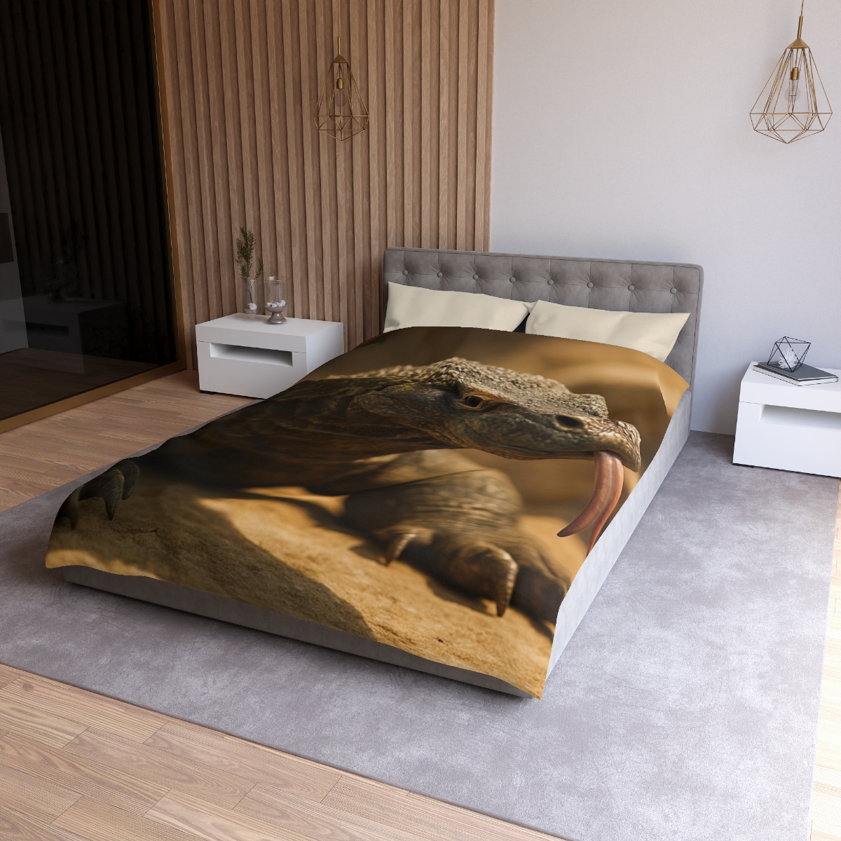 Ancient Sentinel Komodo Dragon custom duvets
