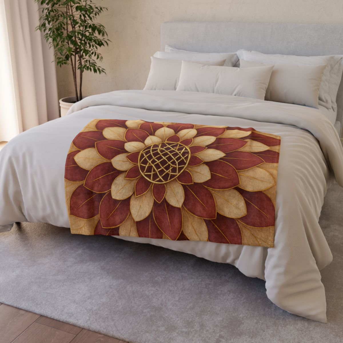 Petal Orbit Lattice warm winter blankets
