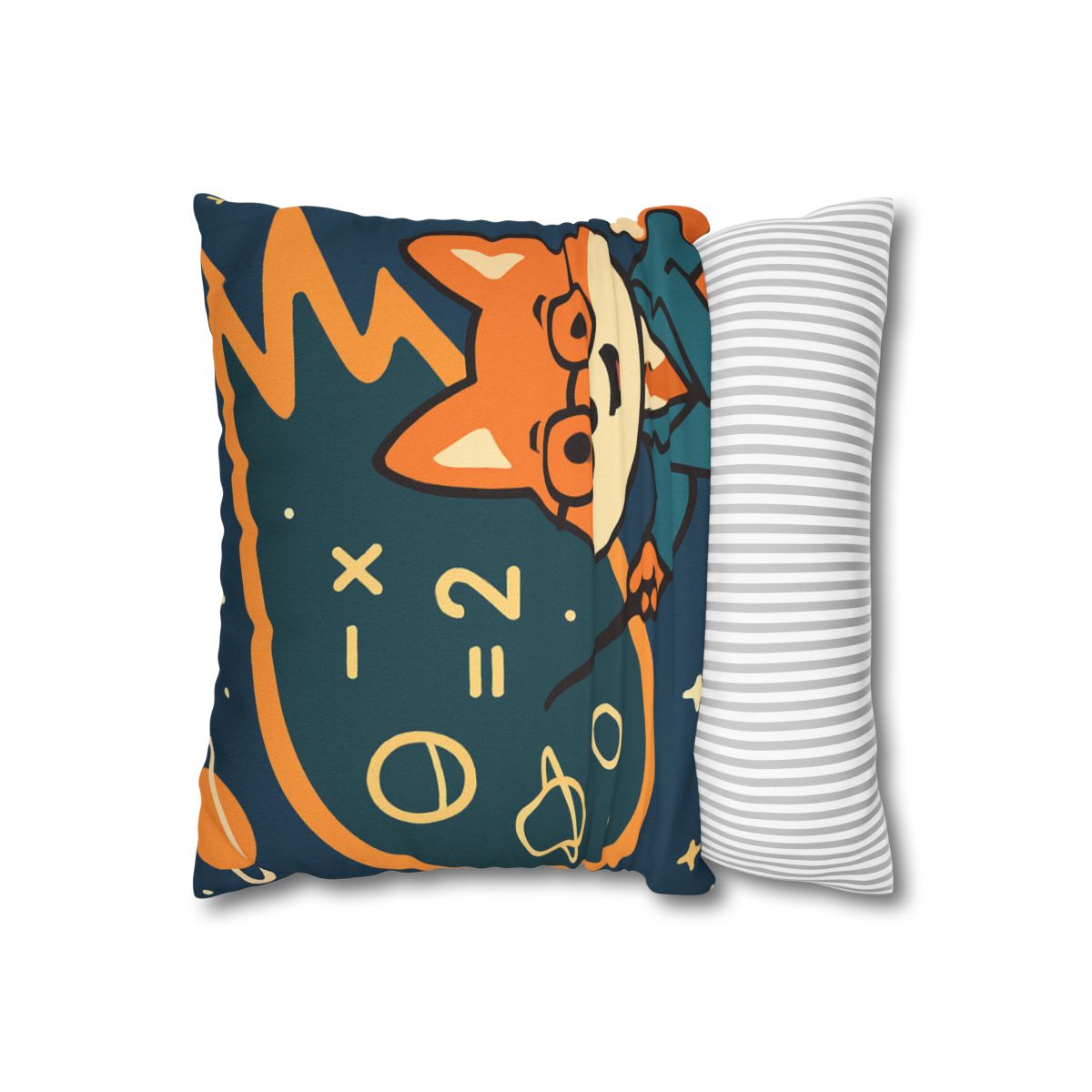 Comet Classroom With A Curious Fox designer print pillow cases