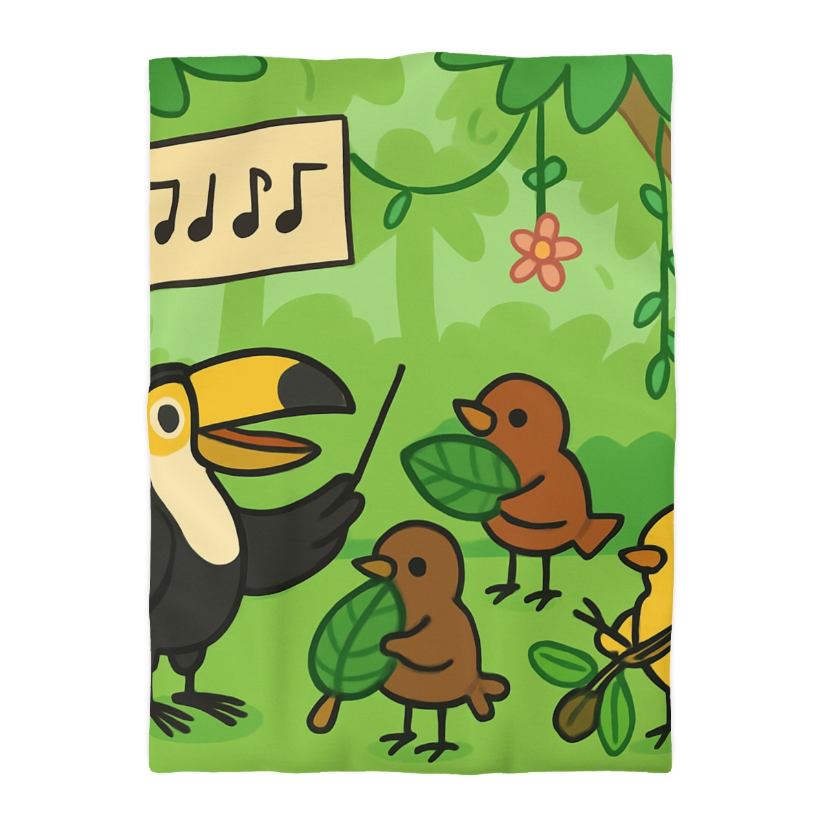 Rainforest Orchestra Of Birds unique patterned duvets