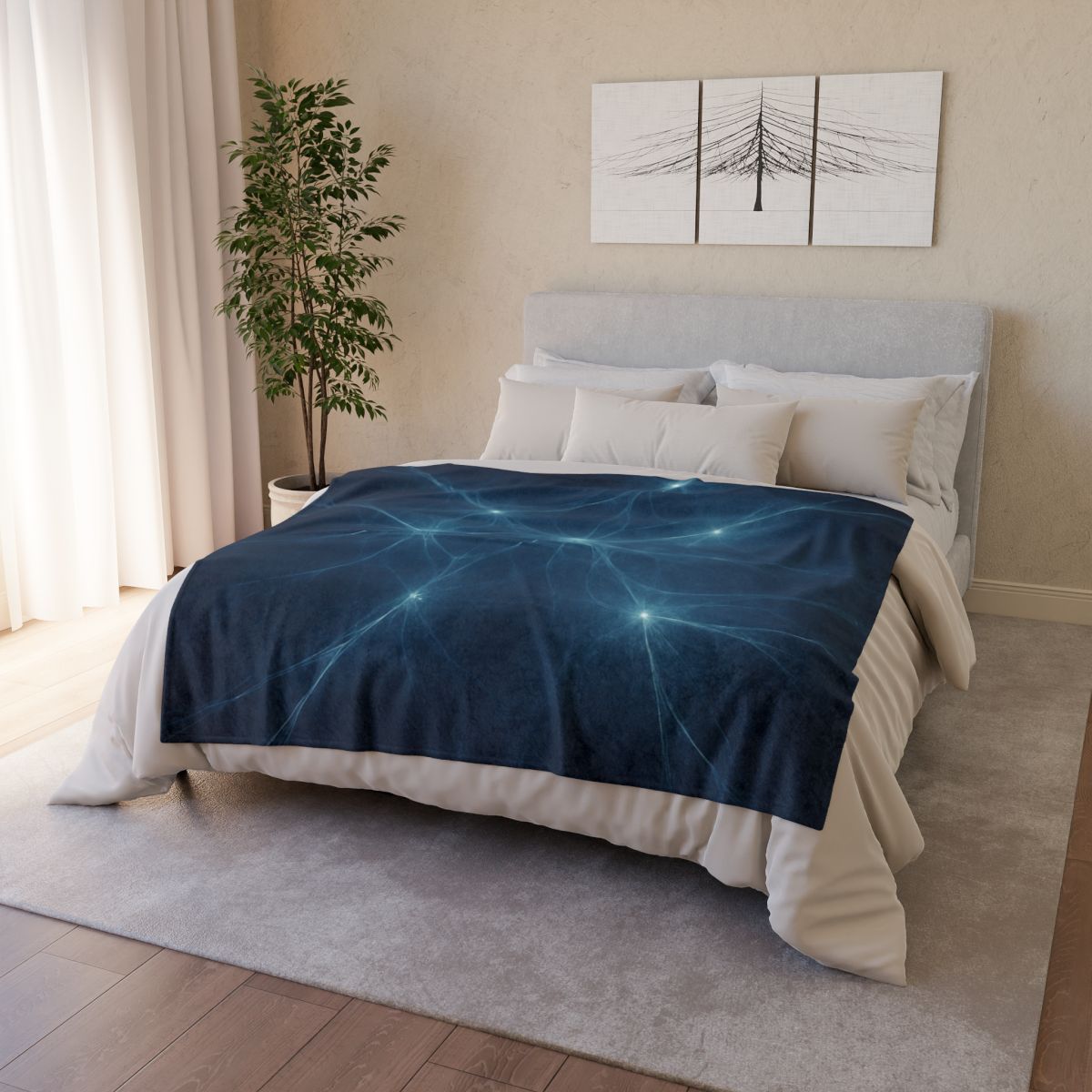 Cosmic Web Filament stylish throw blankets