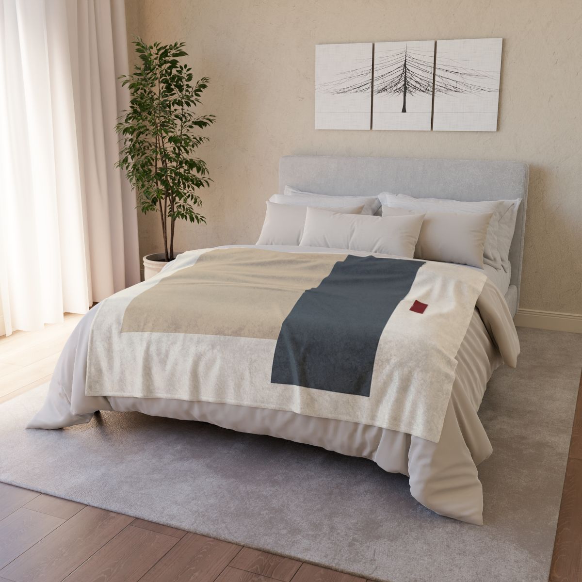 Offset Squares With Calm Corridor custom blankets