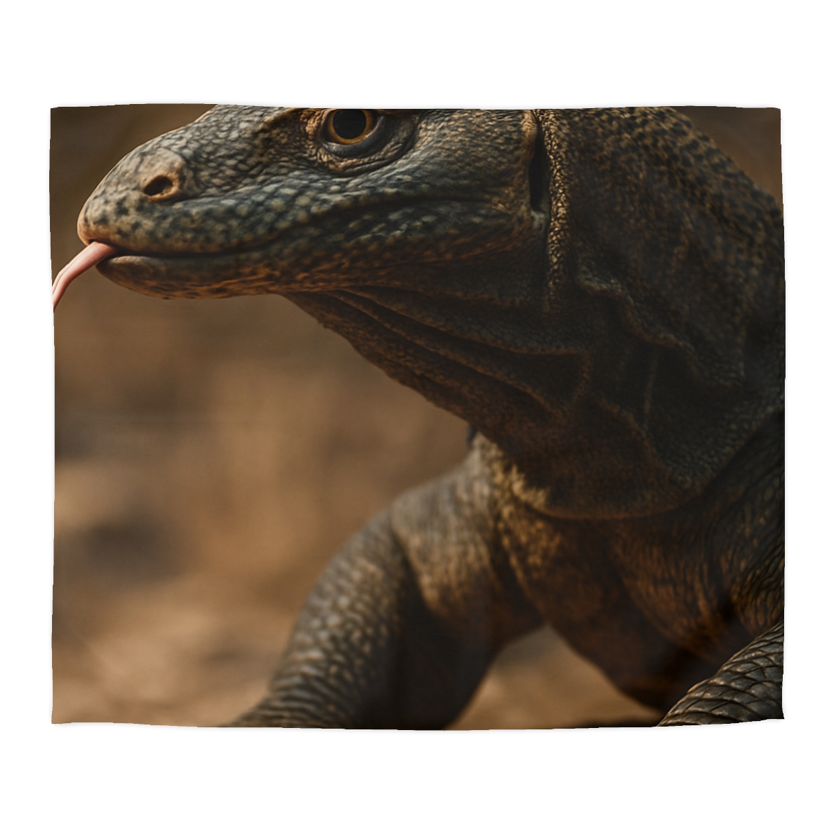 Ancient Sentinel Komodo Dragon personalized bedding duvets