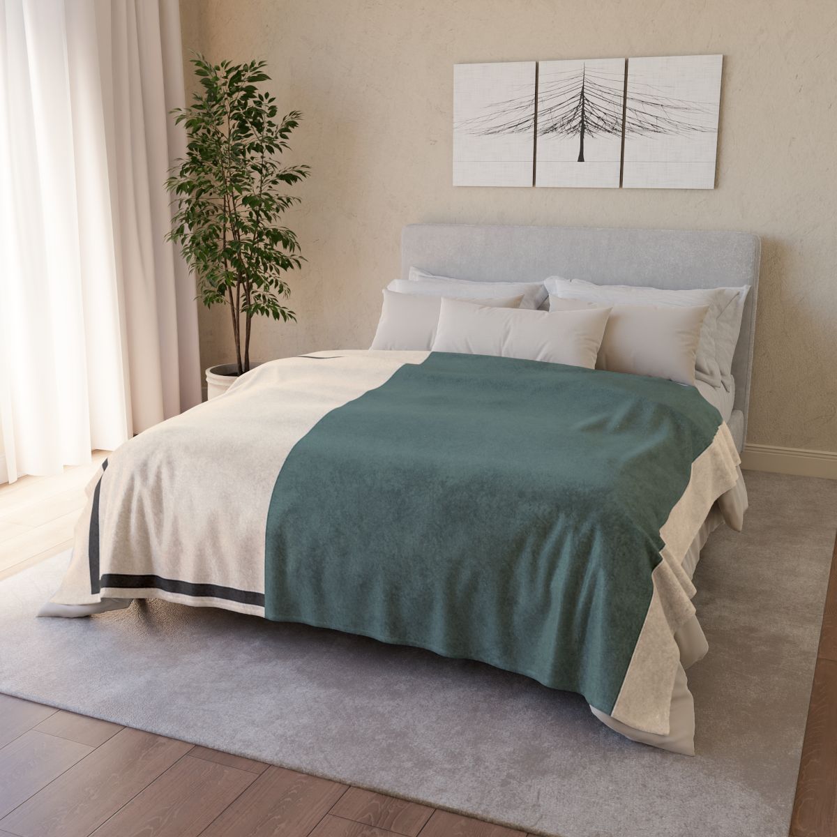 Offset Rectangle Pause unique gift blanketscustom blankets