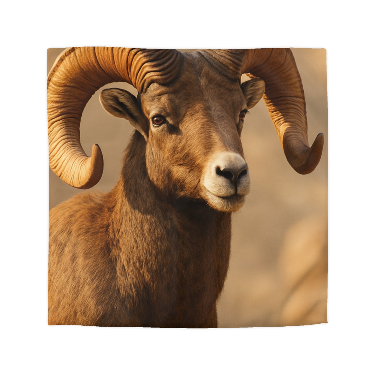 Canyon Echo Bighorn Sheep soft comforter duvets