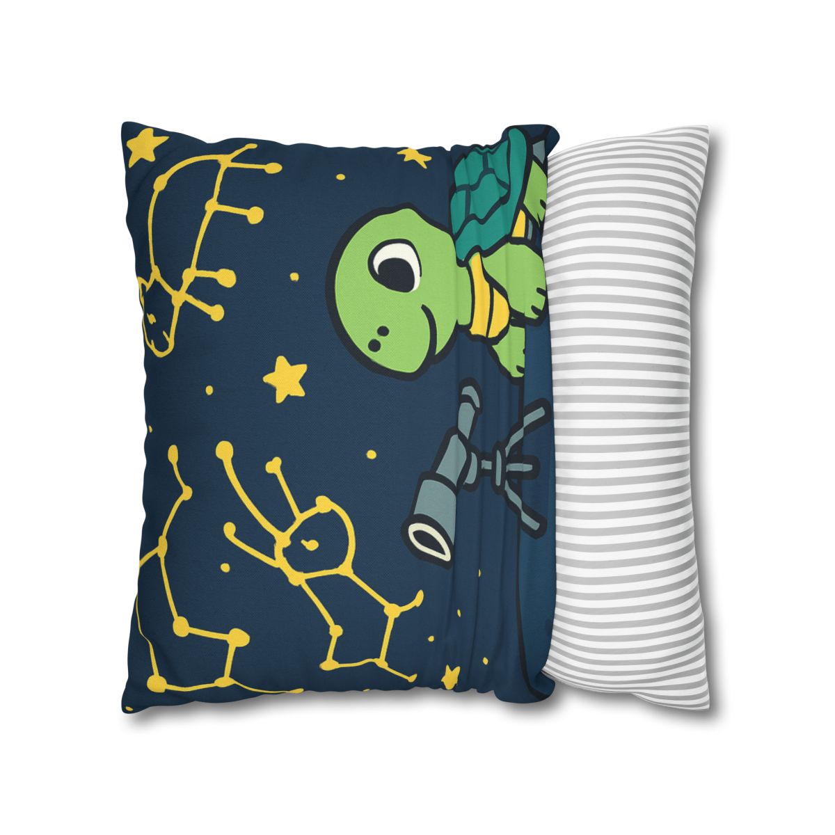 Stargazing Space Turtle trendy patterned pillow cases