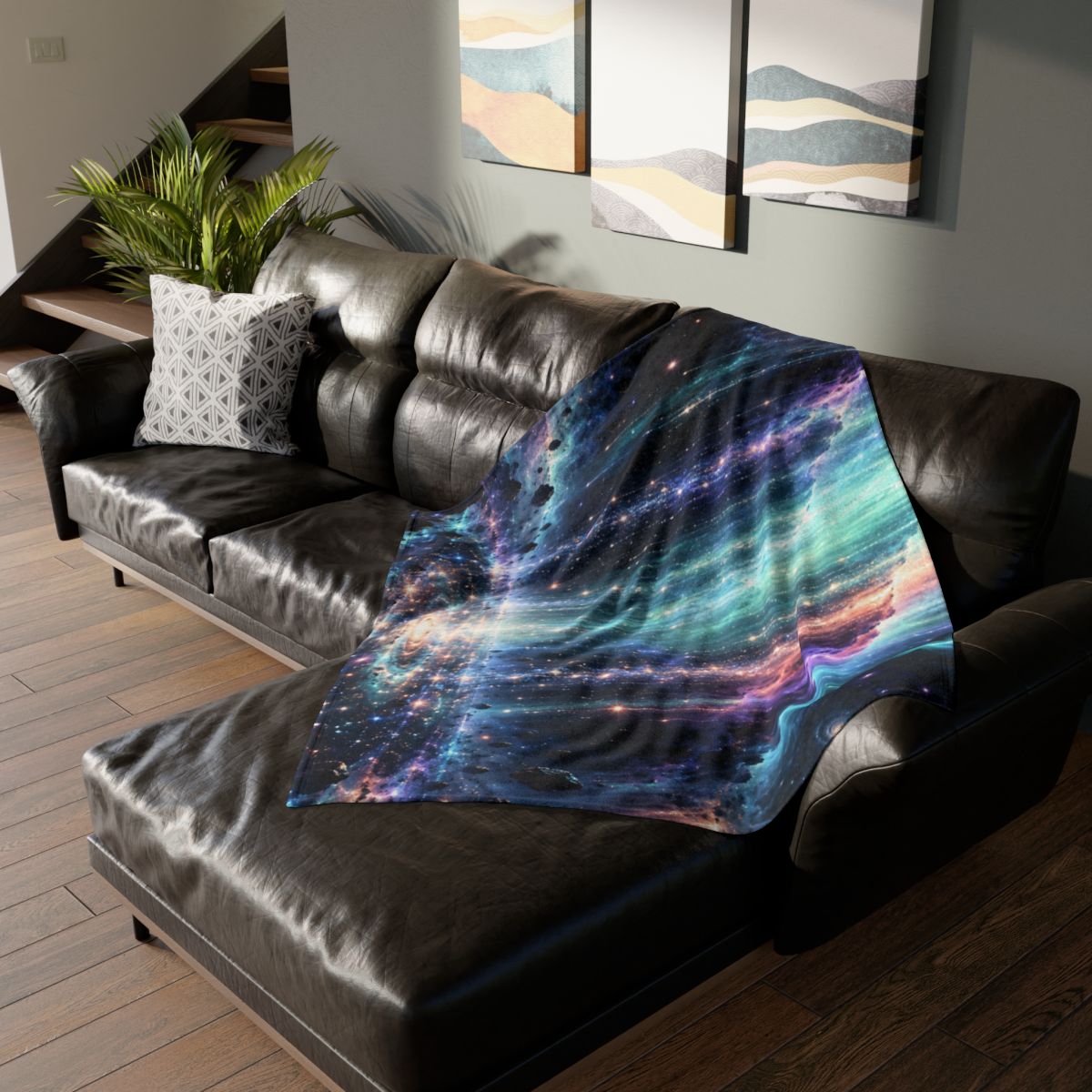 Aurora Starfall Cascade trendy patterned blankets [AI-3dc4d35a-e4a6360959ef]