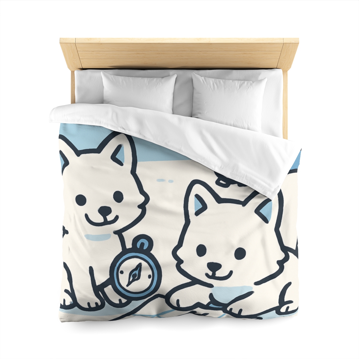 Polar Aurora Map Makers stylish duvet covers