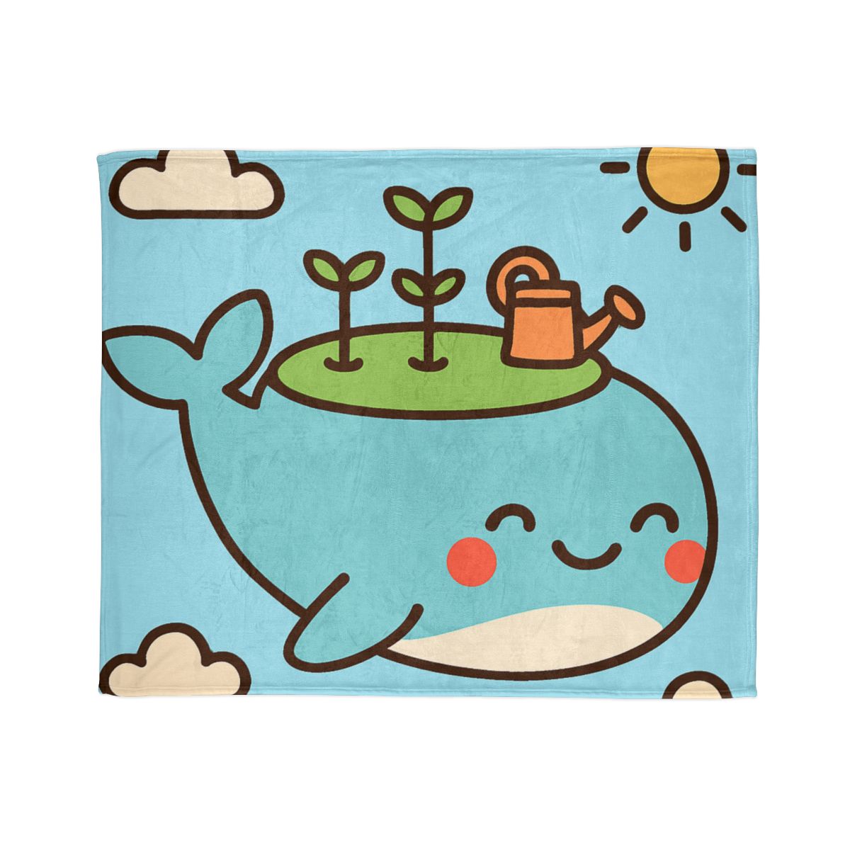 Sky Whale Seedling Planet Garden unique gift blanketscustom blankets