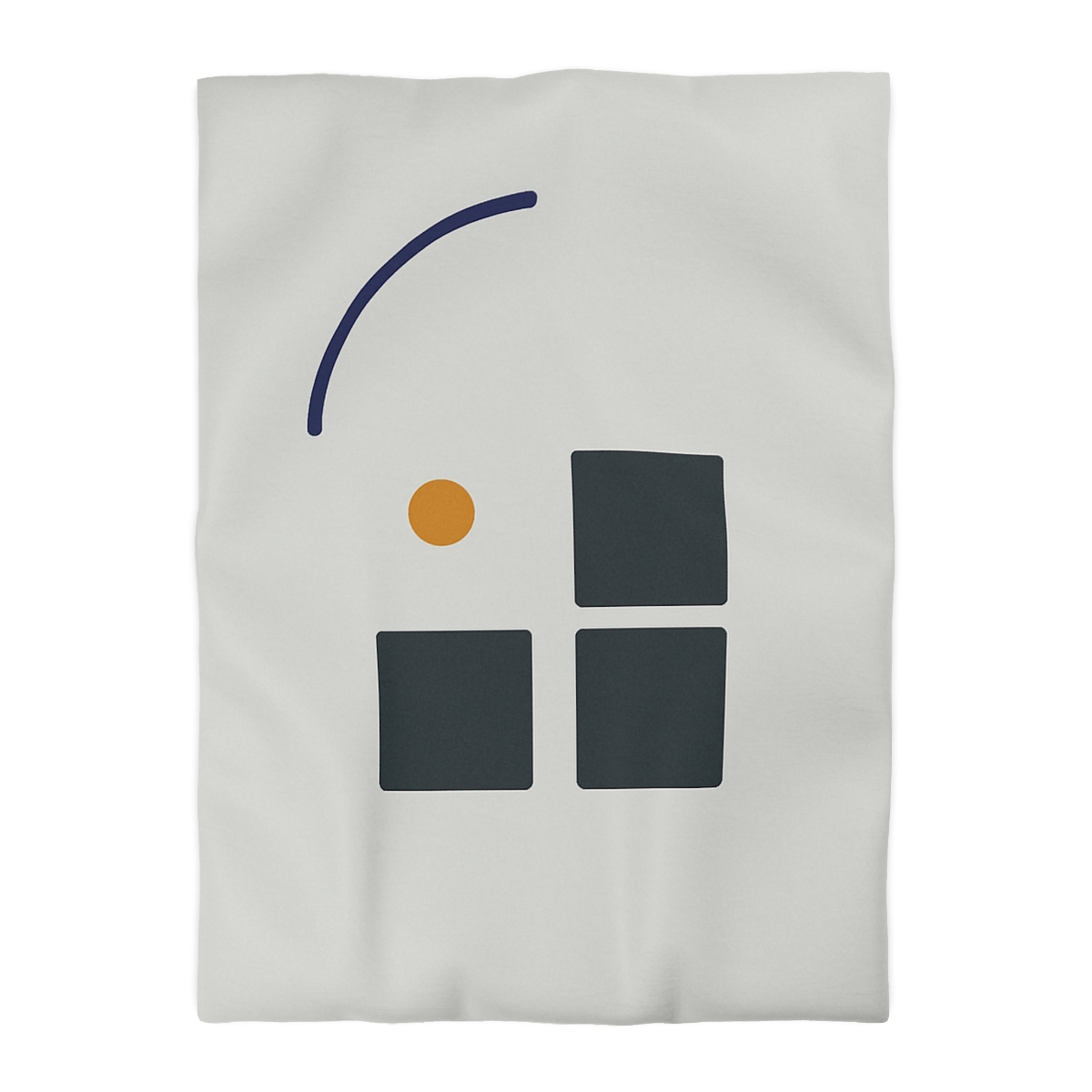 Missing Cell Grid With Offset Arc personalized bedding duvets