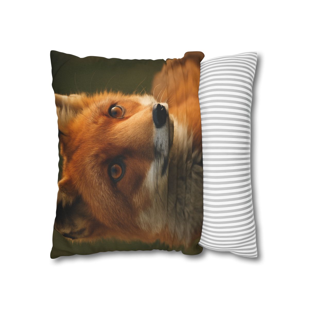 Crimson Whisper Red Fox stylish decorative pillowcases