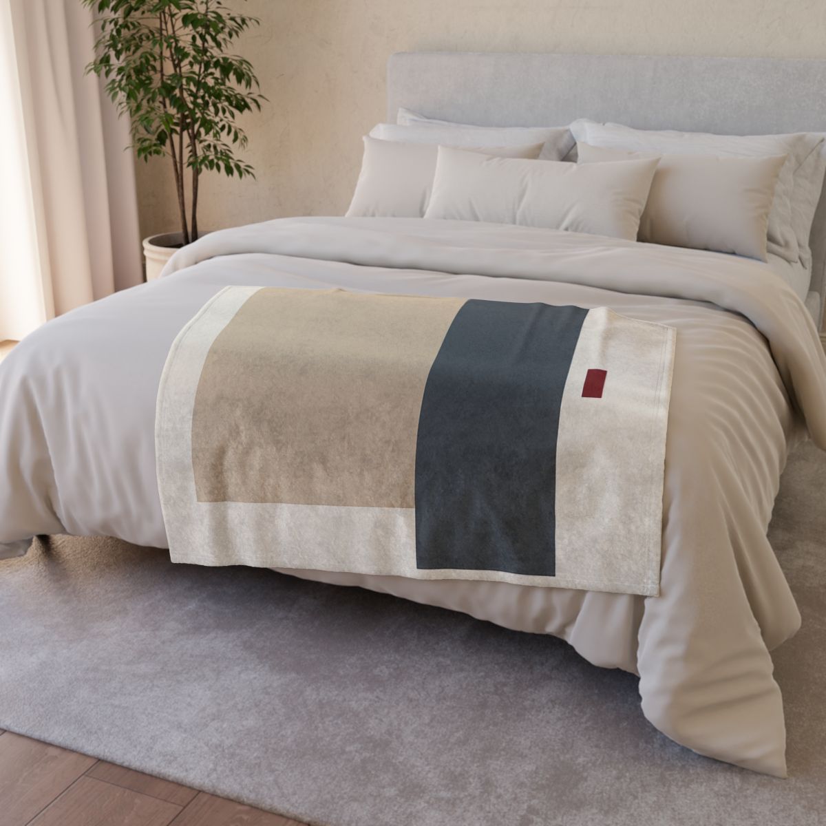 Offset Squares With Calm Corridor custom blankets