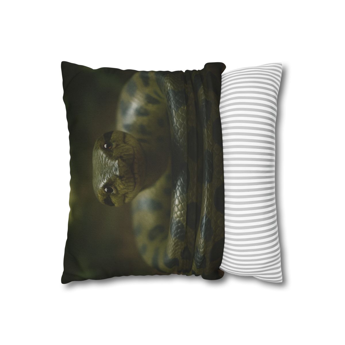 Starlit Coil Green Anaconda stylish decorative pillowcases