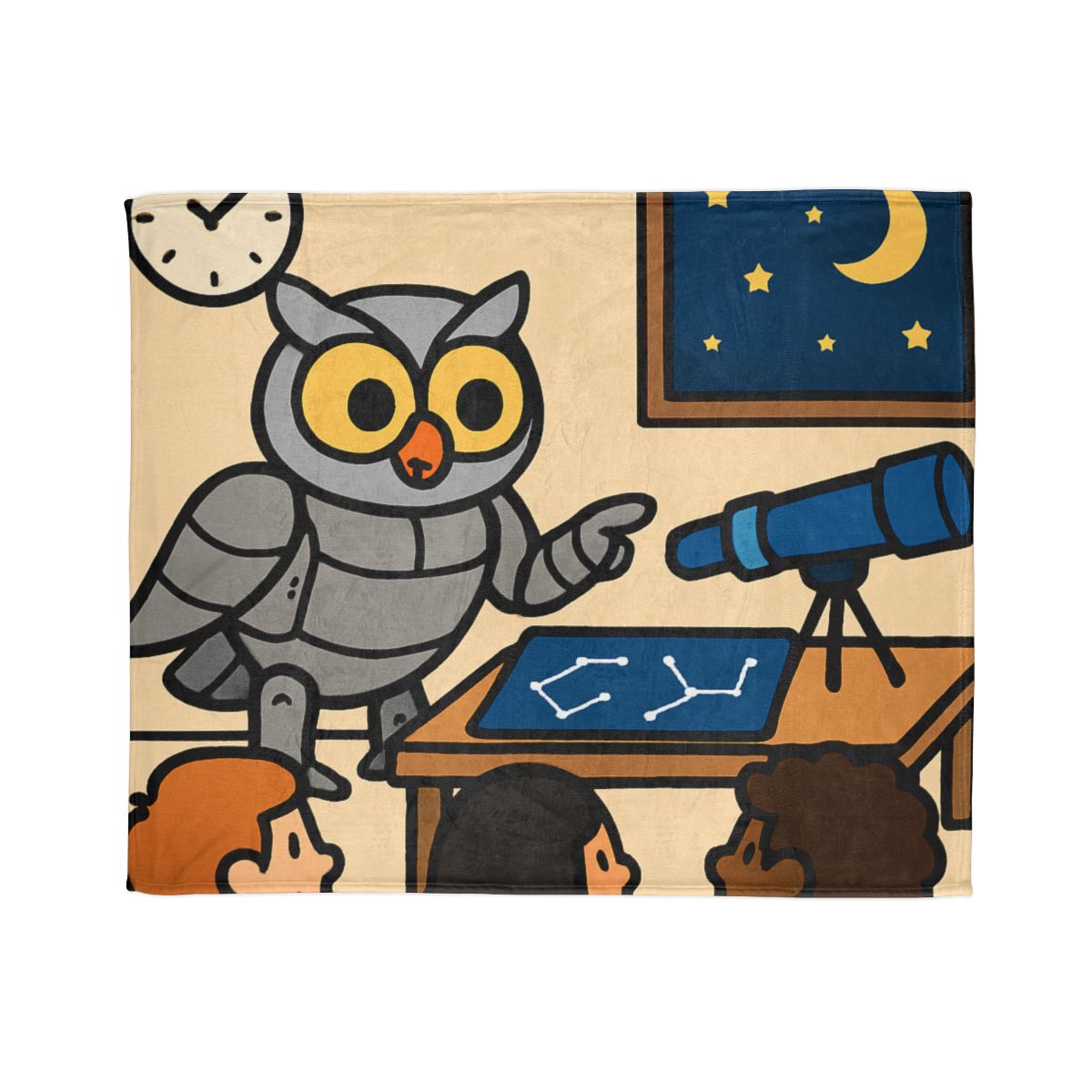 Robot Owl Telescope Workshop warm winter blankets