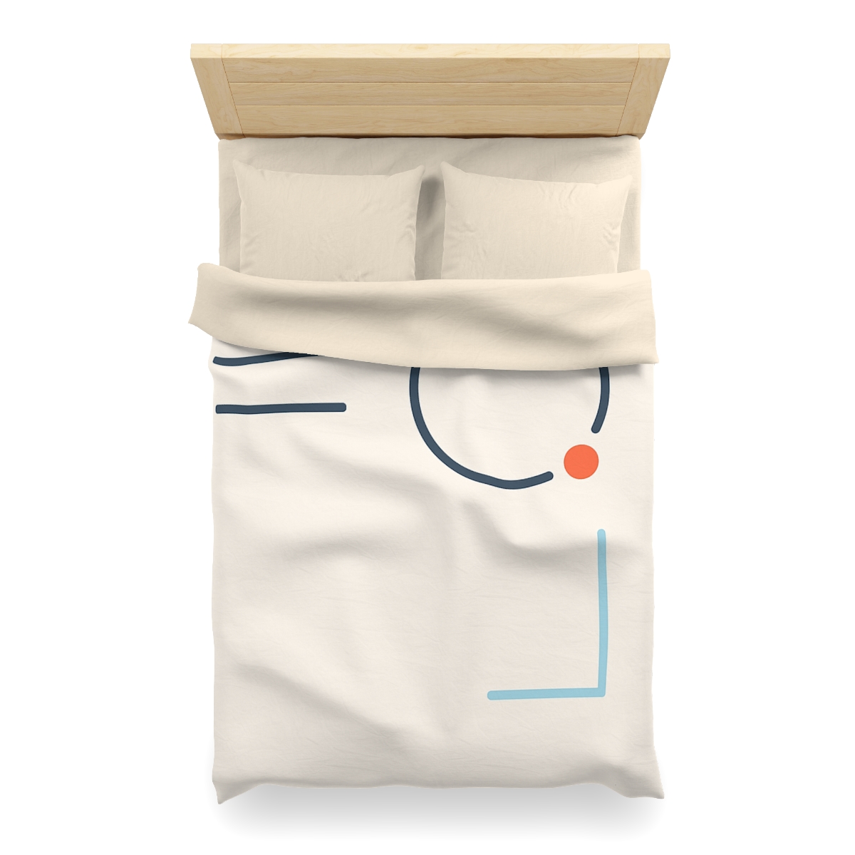 Quiet Orbit With Offset Bars custom duvets