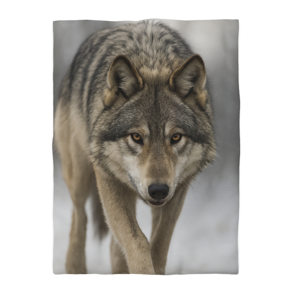 Silver Hush Gray Wolf unique patterned duvets