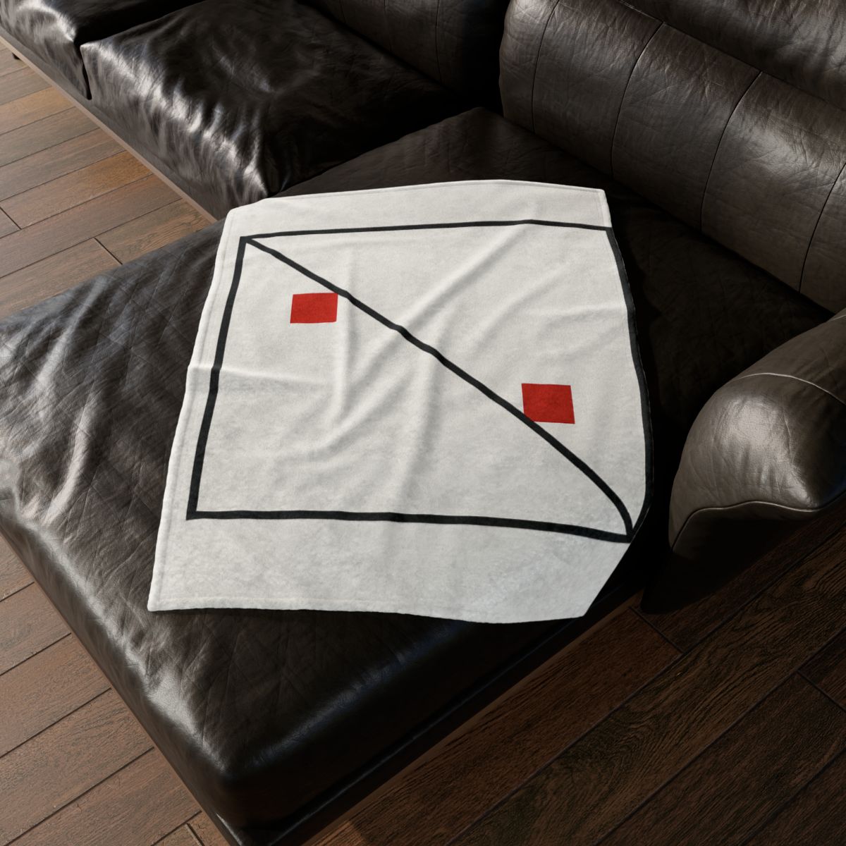 Diagonal Frame Split personalized cozy blankets