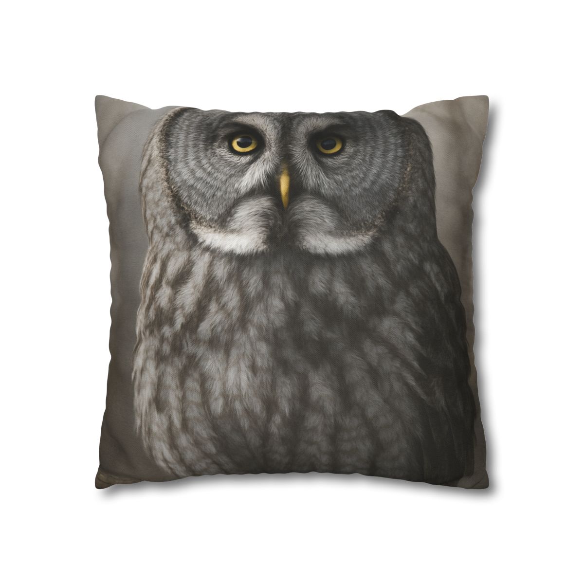 Frost Note Great Gray Owl personalized pillow covers