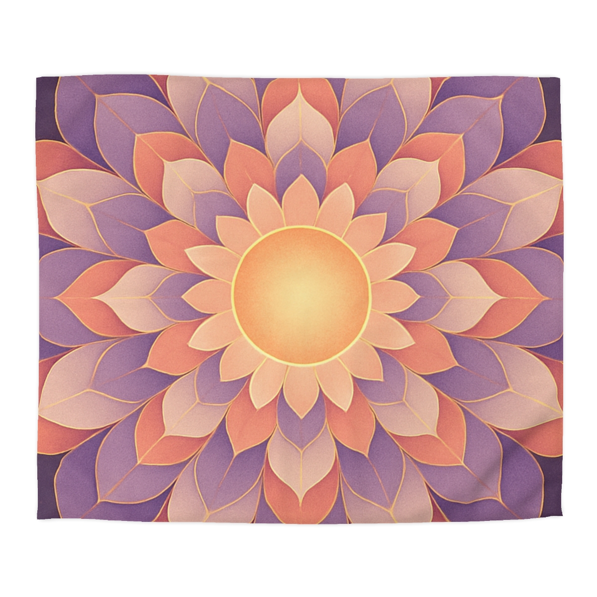 Petal Halo Mandala Drift soft comforter duvets