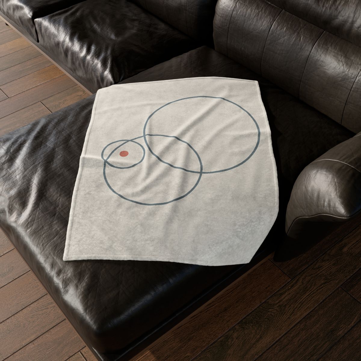 Quiet Orbit Of Three Rings stylish throw blankets