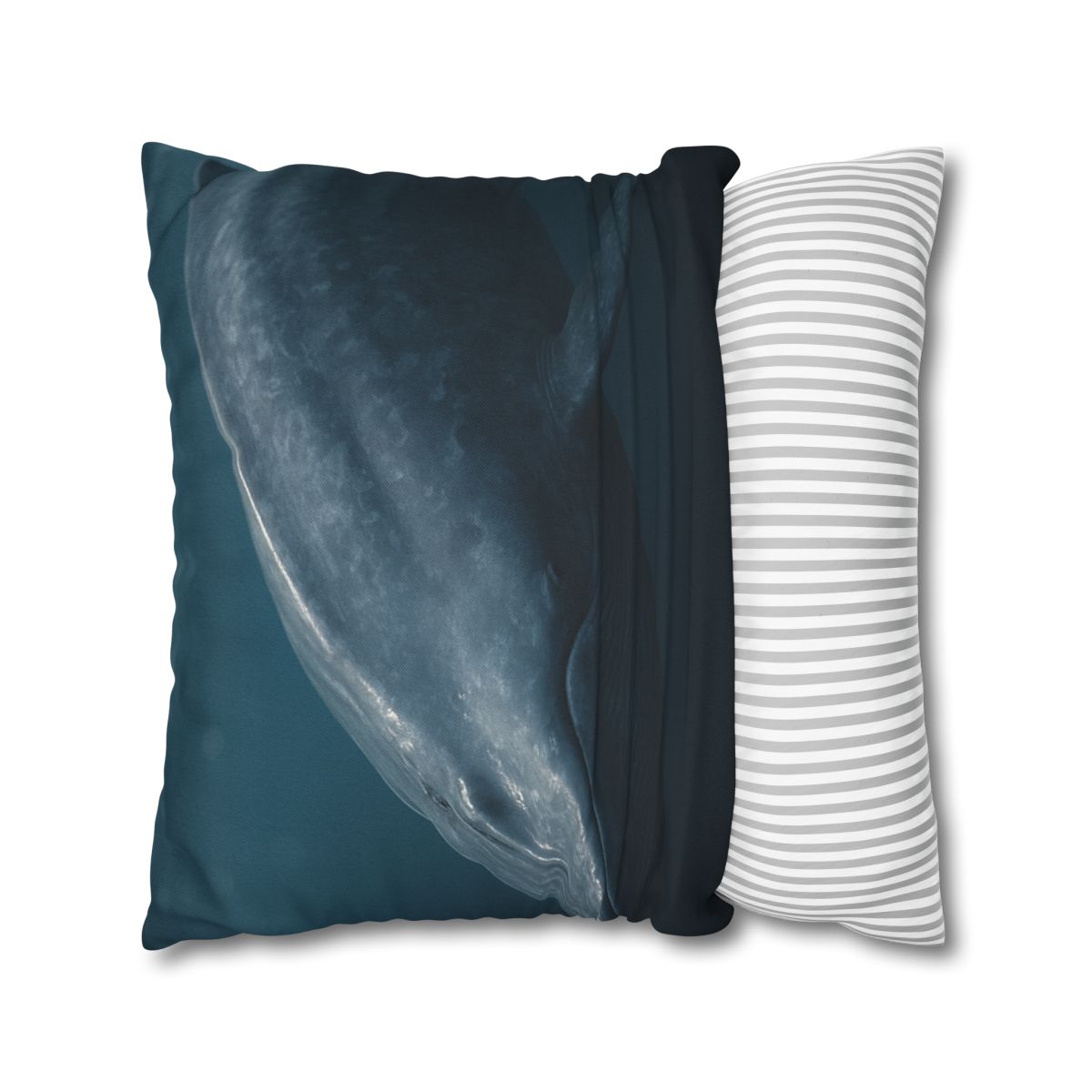 Silent Giant Blue Whale soft cotton pillow cases