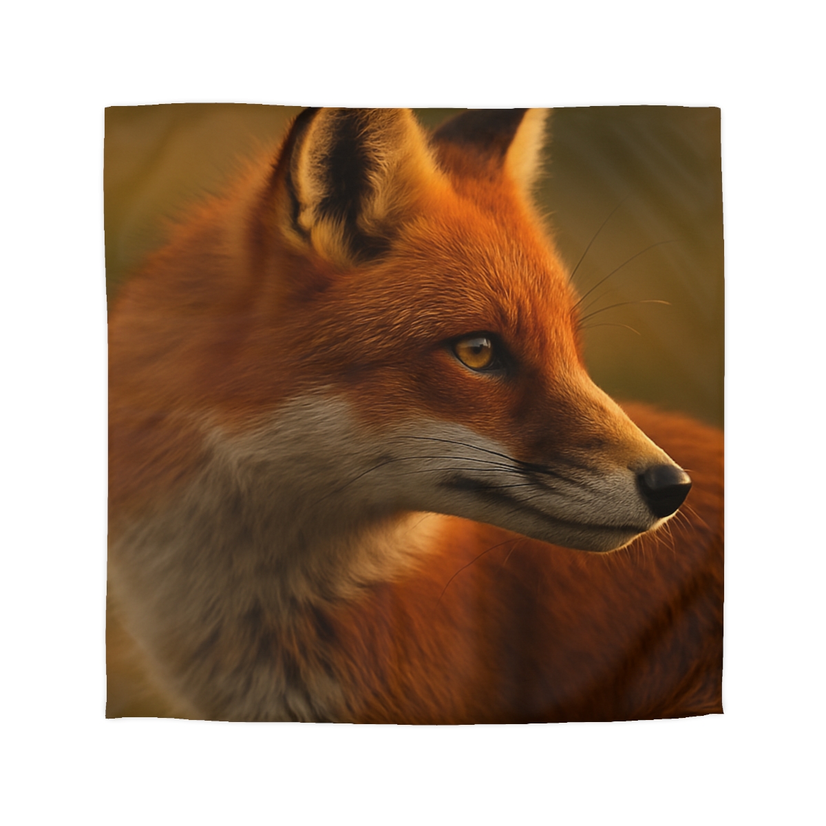 Crimson Whisper Red Fox soft comforter duvets