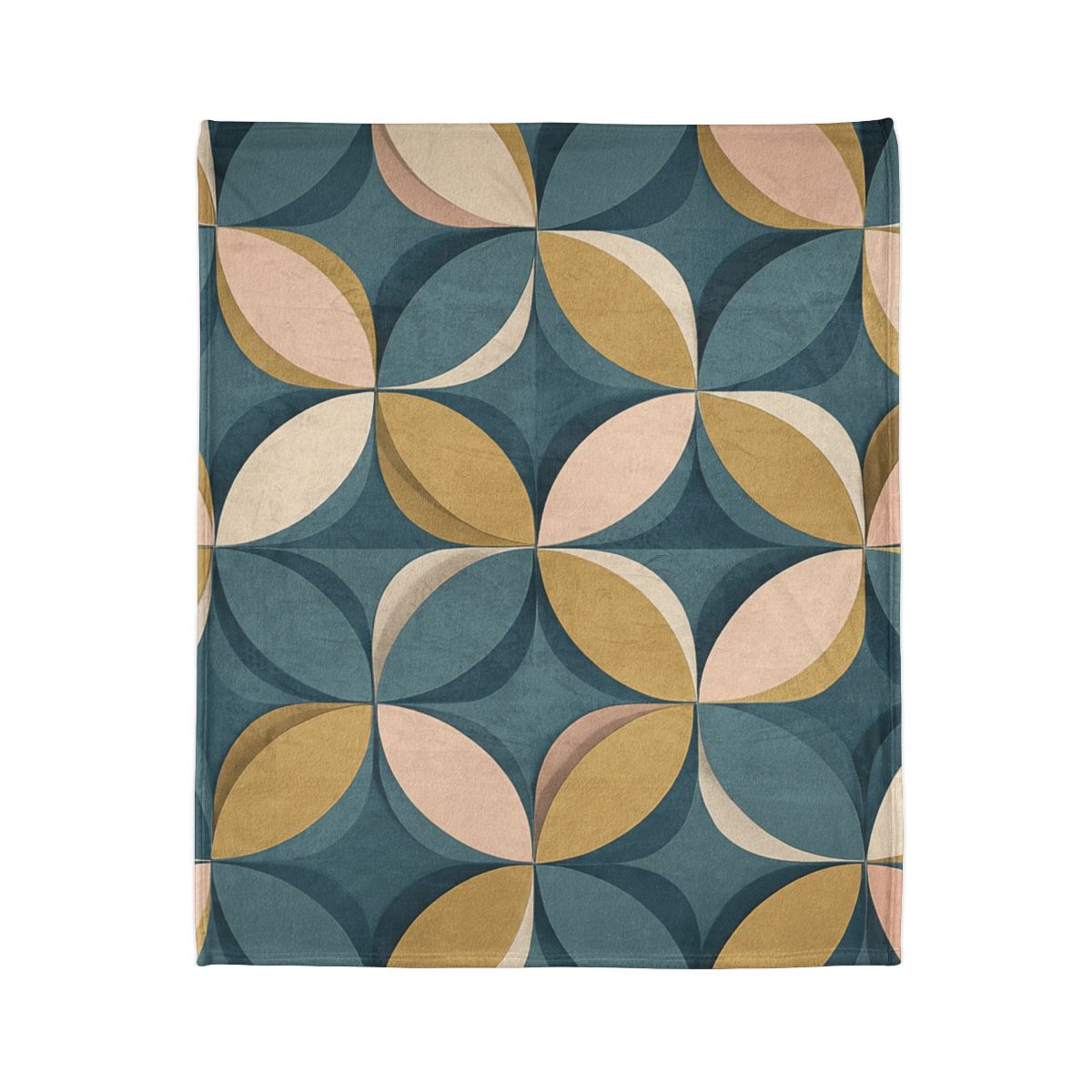 Petal Ripple Grid decorative home blankets